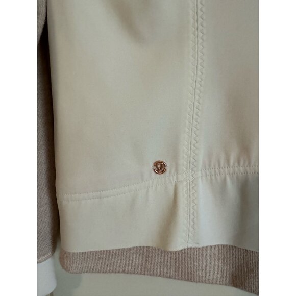 lululemon athletica White and Beige Bomber Jacket - Picture 5 of 6